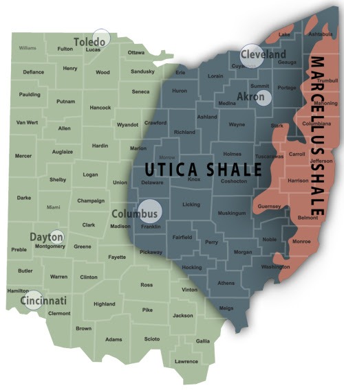 Utica Shale Map